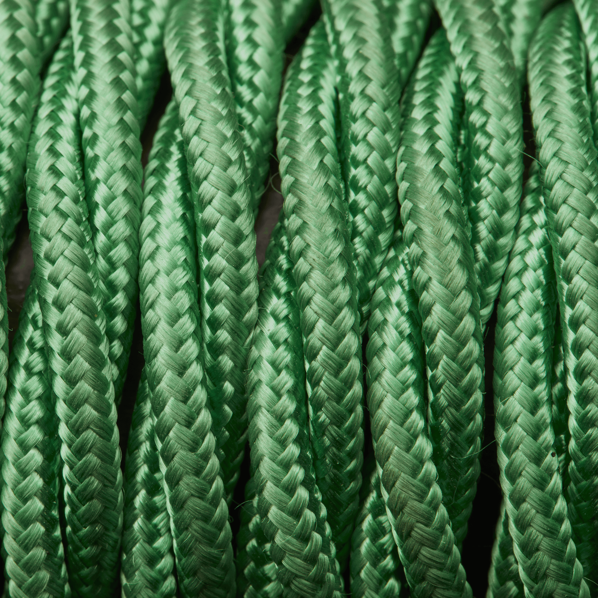 Light Green Twisted Fabric Flex - Braided Cloth Cable Lighting Wire Industville FL-T-LG