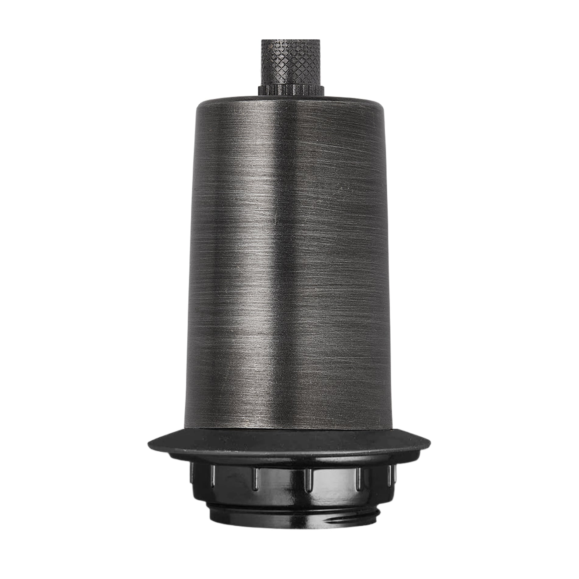 Sleek Metal Bulb Holder with Ring | Build Your Own Pendant - Pewter ...
