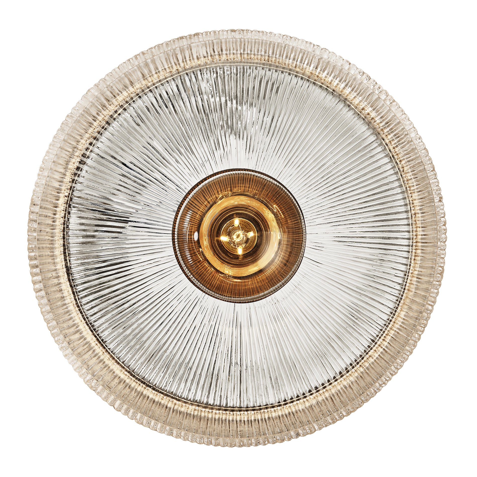 Ribbed Glass Dish Wall Diffuser in 12 Inch | Considered Design - Brass ...