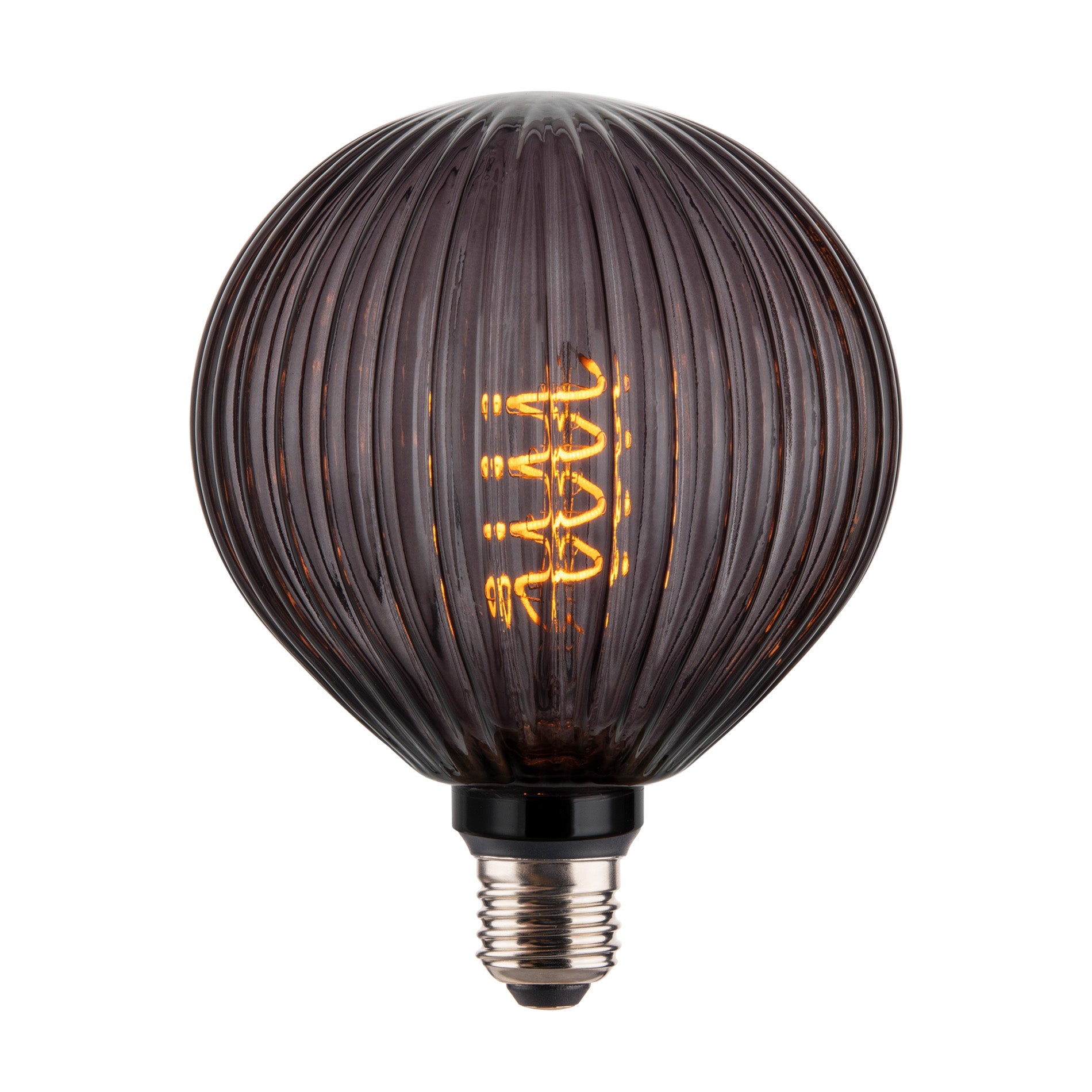 LED Spiral Edison Soft Filament Dimmable Bulb - 4W E27 Globe G125 ...