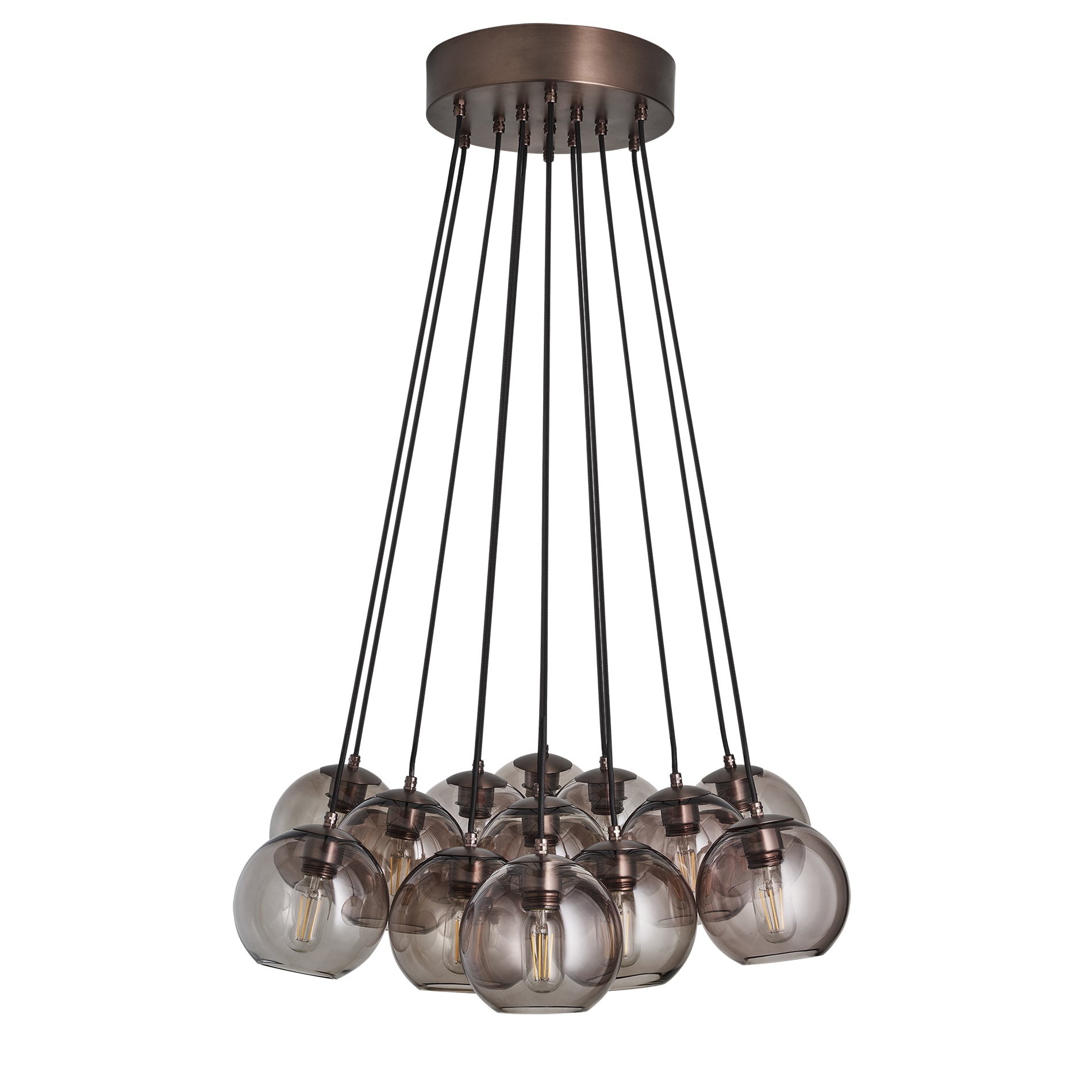 Preston Glass Globe 13 Wire Cluster Lights | Uplift Your Space