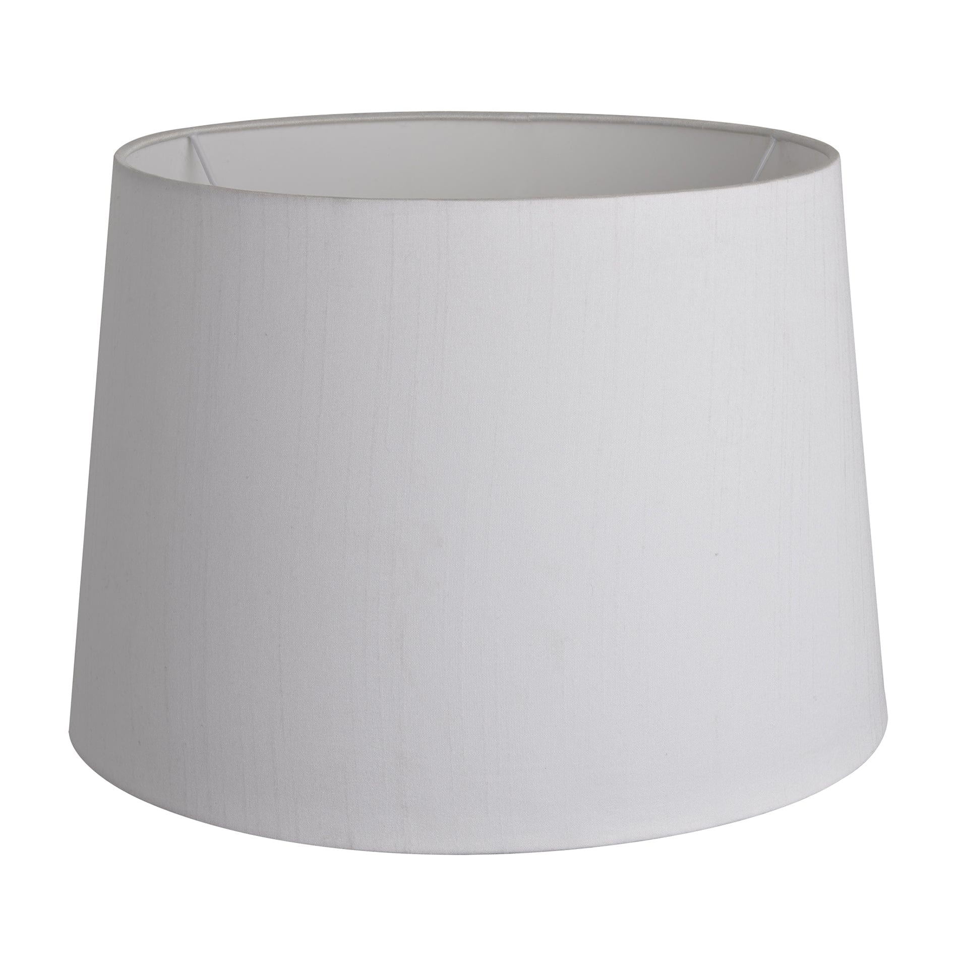Empire - Large - White Dupion Silk - Lampshade Only Industville EM-L-WDS-LSO