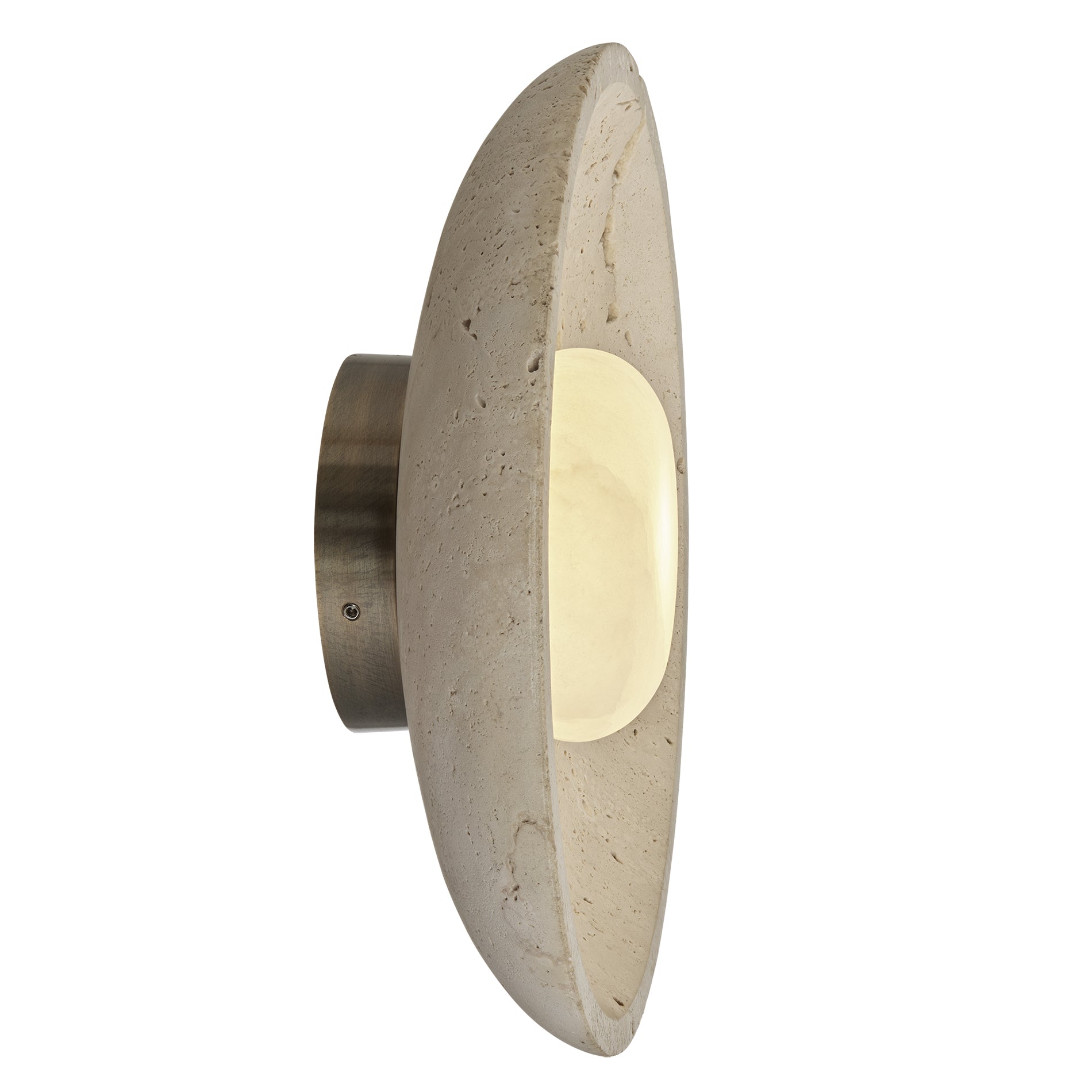 Travertine & Alabaster Wall Light - 10 inch - Natural | Free shipping ...