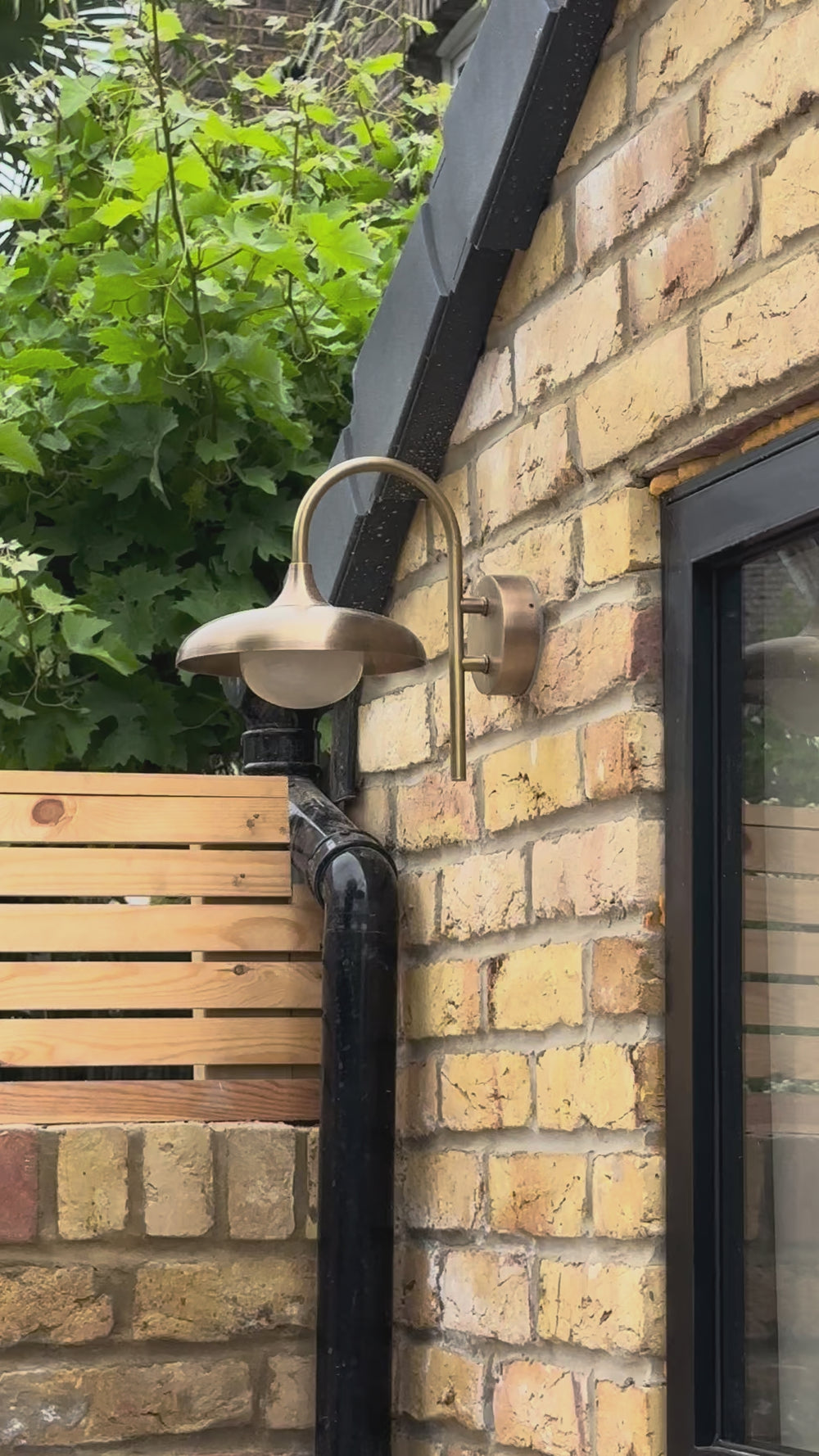 Hayle Outdoor & Bathroom Wall Light - Brass