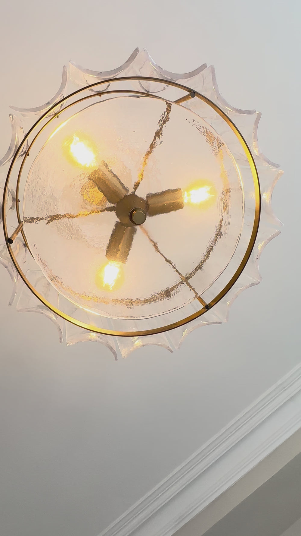 Amberley Round Chandelier Light in 22 Inch with Clear Glass