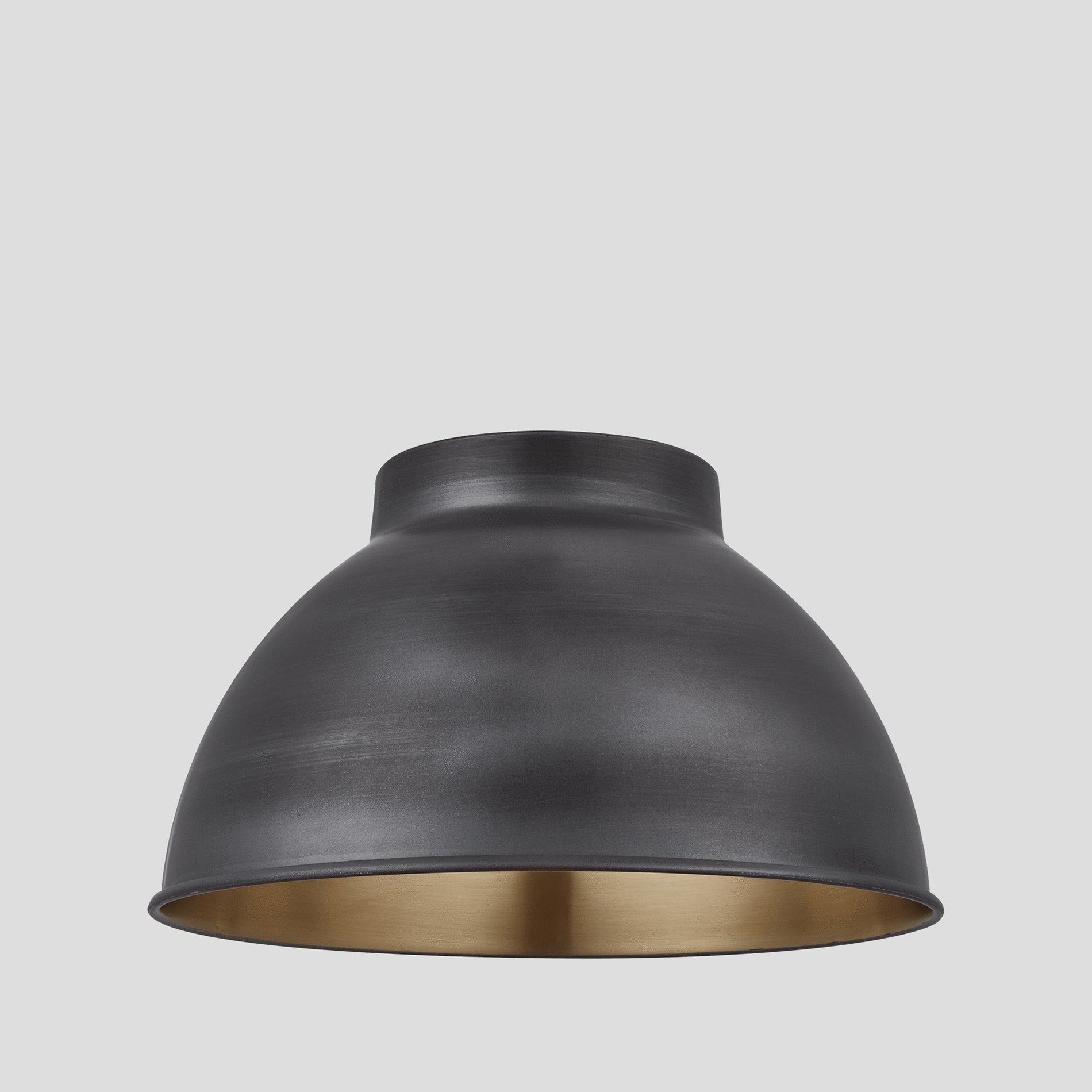 Dome - 13 Inch - Pewter & Brass - Shade Only Industville D13-BP-SO