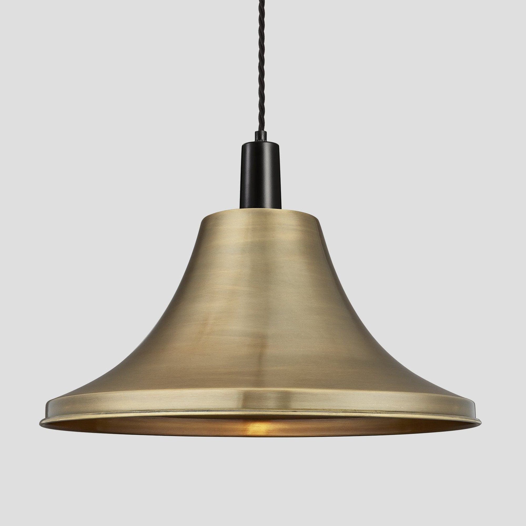 Sleek Giant Bell Pendant - 20 Inch - Brass Industville SL-GBLP20-B-BKH