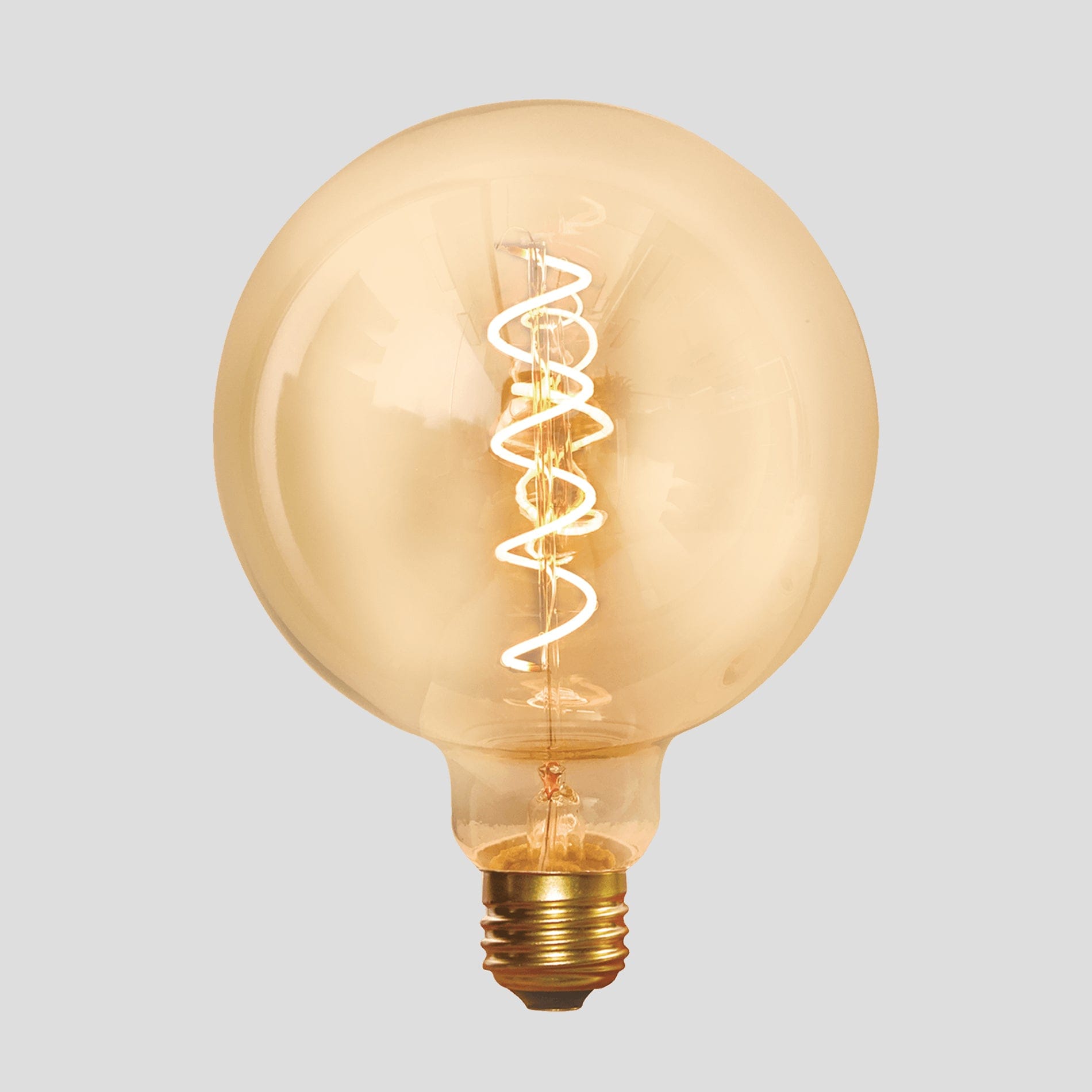 Vintage LED Spiral  Edison Bulb - 5W E27 Globe G125 Industville G125-SP-5W-A