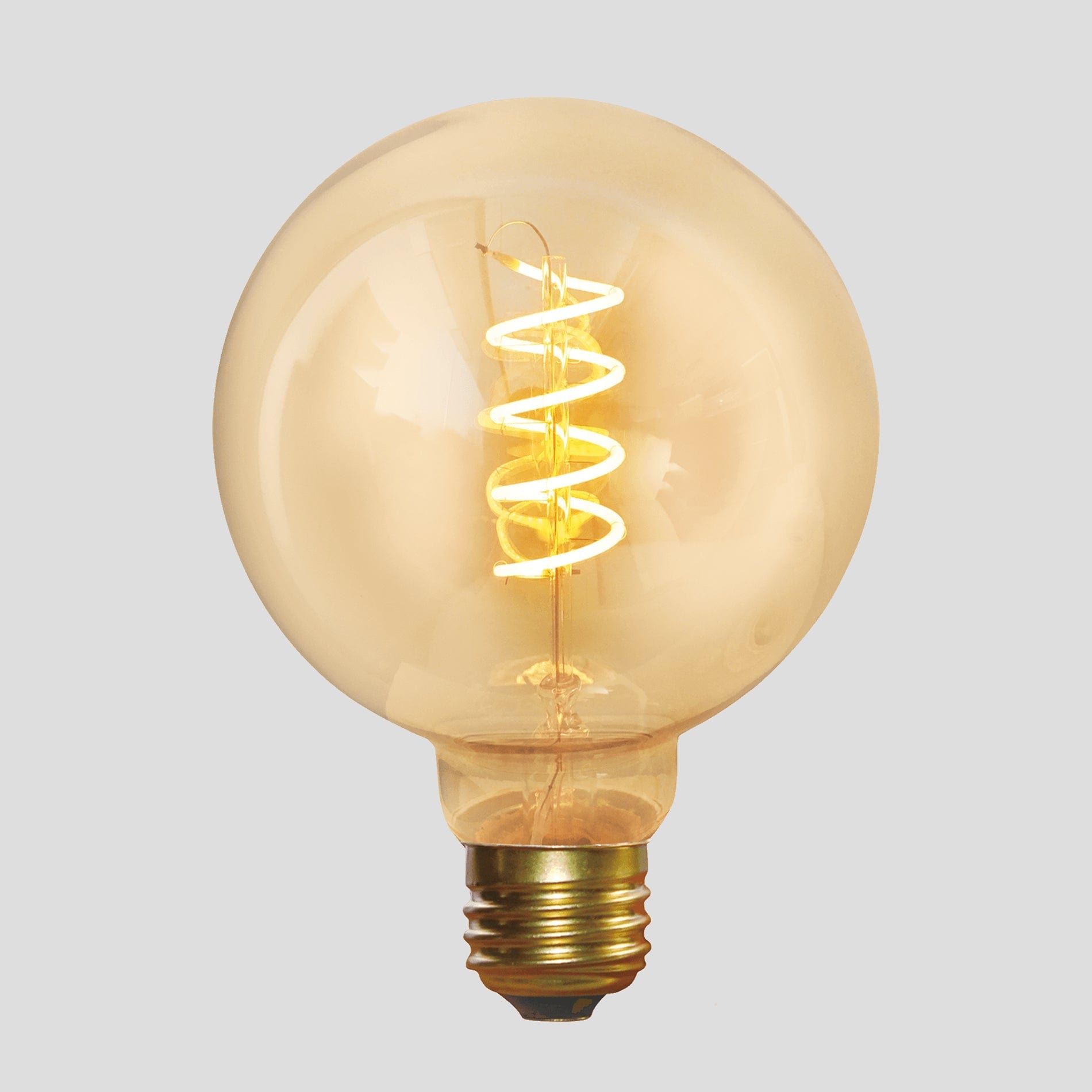 Vintage LED Spiral  Edison Bulb - 5W E27 Small Globe G95 Industville G95-SP-5W-A