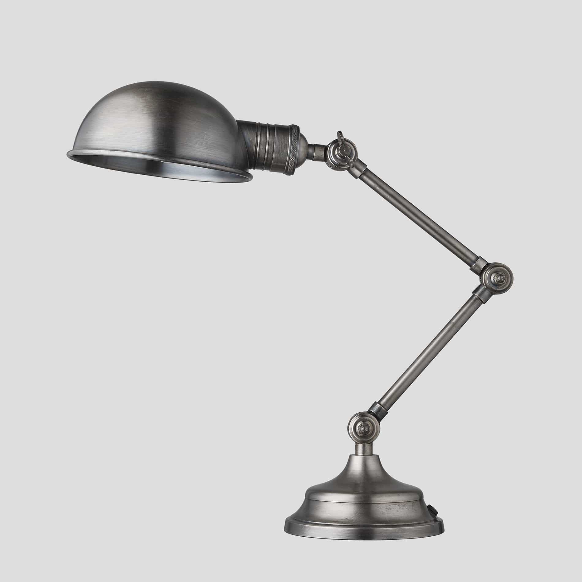 Brooklyn Pharmacy Adjustable Dome Table Lamp - 7 Inch - Gunmetal Industville BR-PA-DTL7-GN