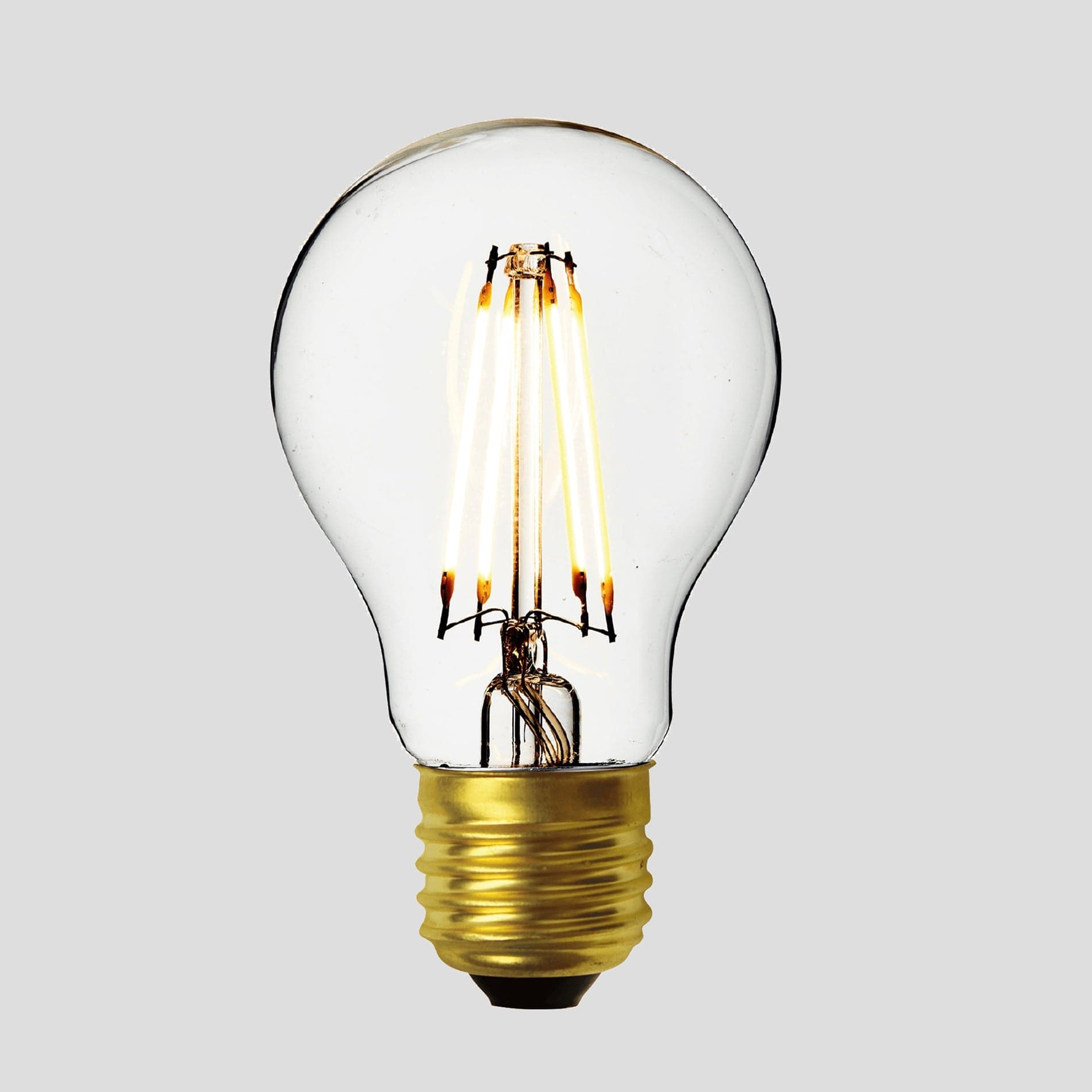 Vintage LED Edison Bulb Old Filament Lamp - 7W E27 Classic A60 Industville A60-7W-C