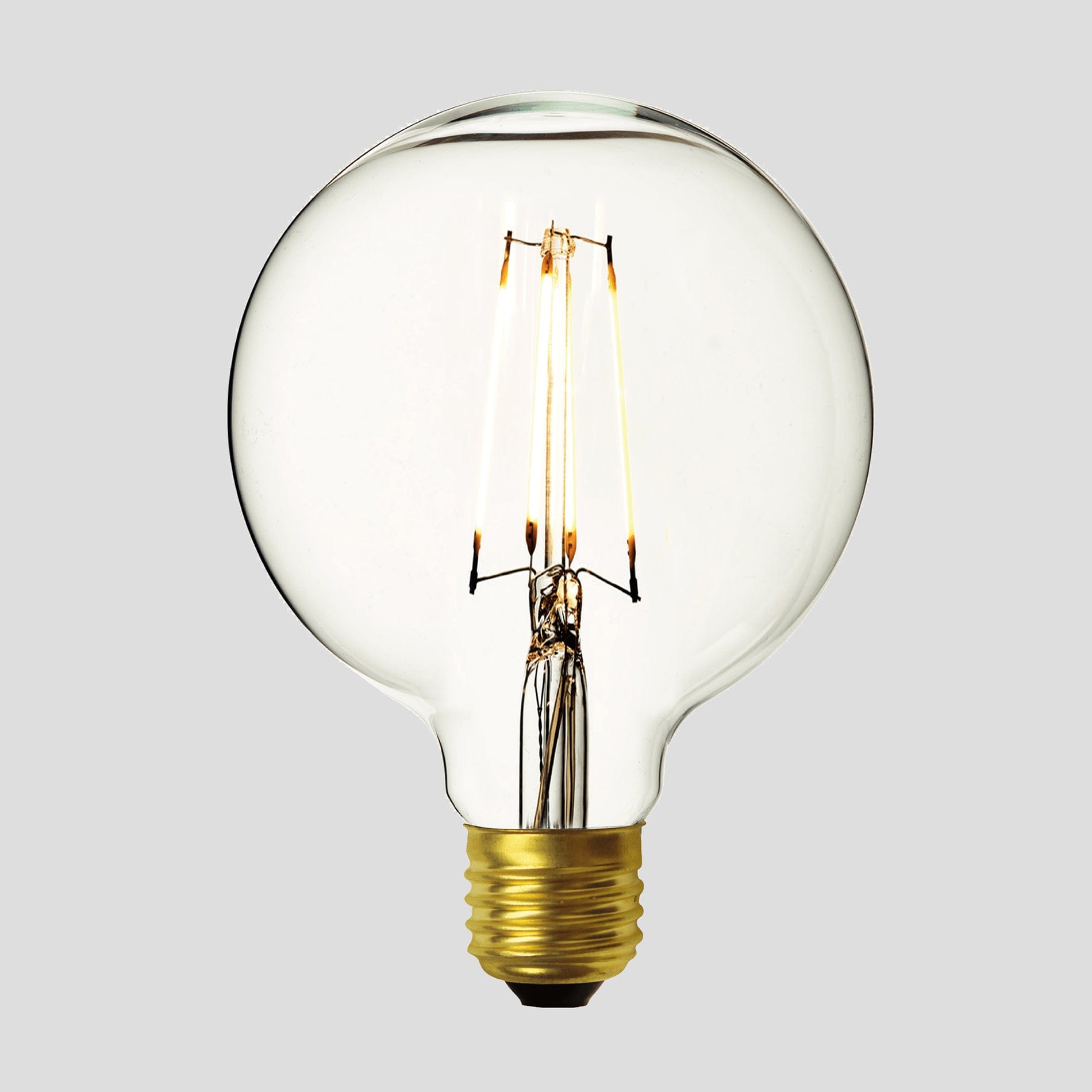 Vintage LED Edison Bulb Old Filament Lamp - 7W E27 Globe G125 Industville G125-7W-C