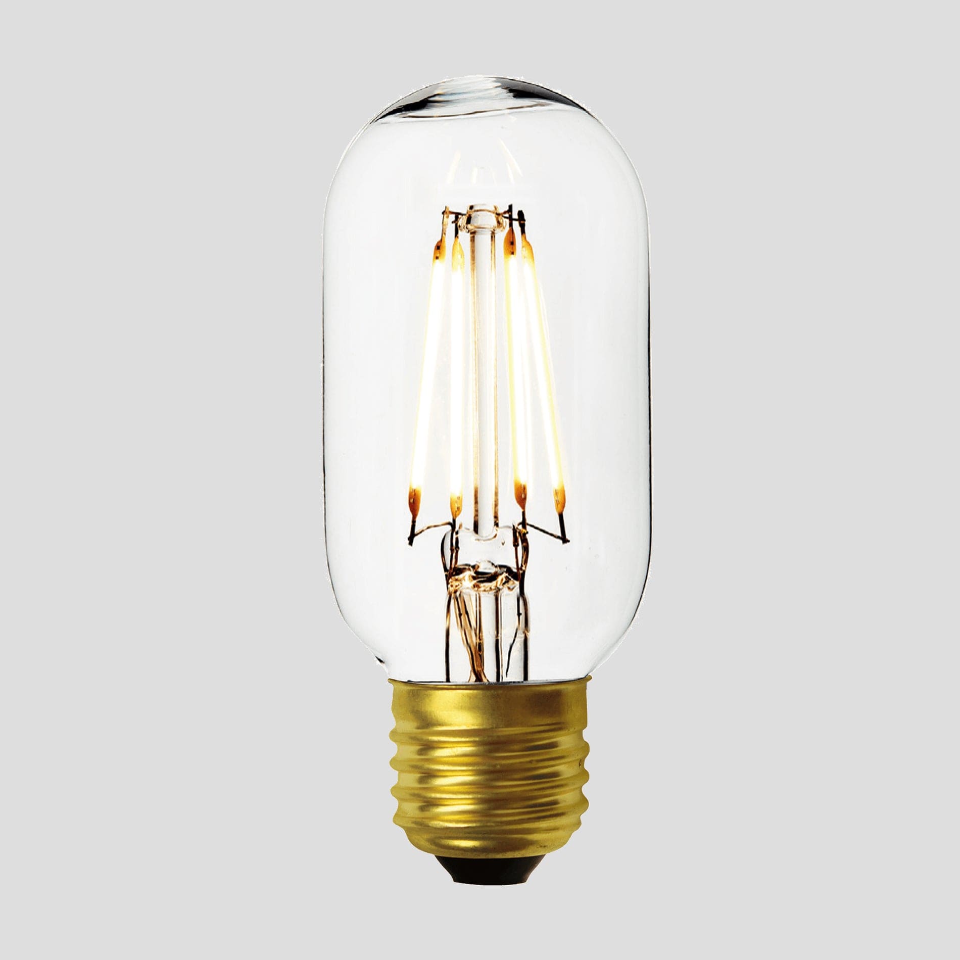 Vintage LED Edison Bulb Old Filament Lamp - 7W E27 Tube T45 Industville T45-7W-C