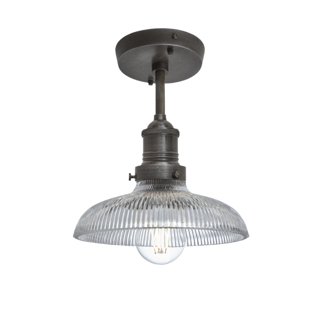 Brooklyn Glass Dome Flush Mount - 8 Inch | Lighting - Industville