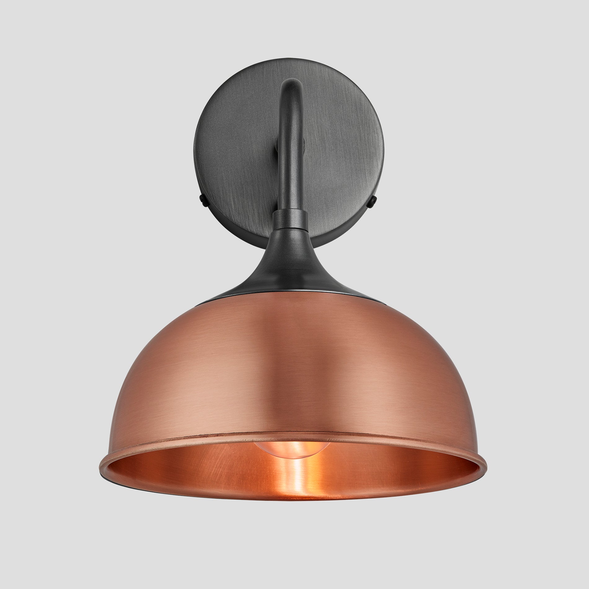 Chelsea Dome Wall Light - 8 Inch - Copper Industville