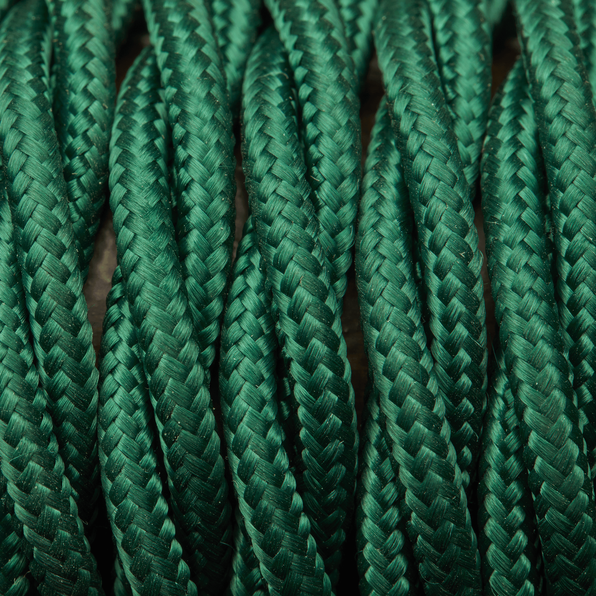 Dark Green Twisted Fabric Flex - Braided Cloth Cable Lighting Wire Industville FL-T-DG