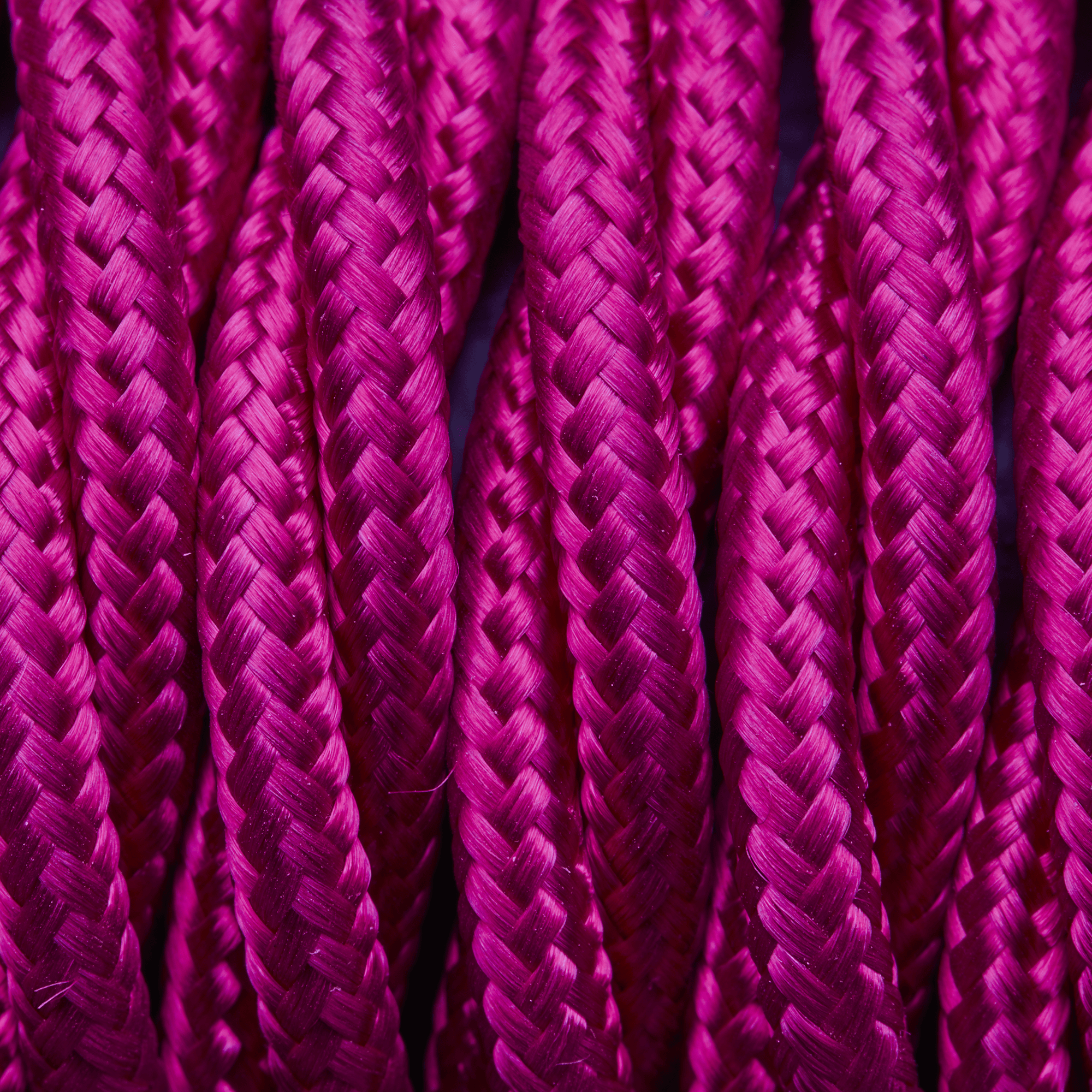 Magenta Twisted Fabric Flex - 3 Core Braided Cloth Cable Lighting Wire Industville FL-T-M