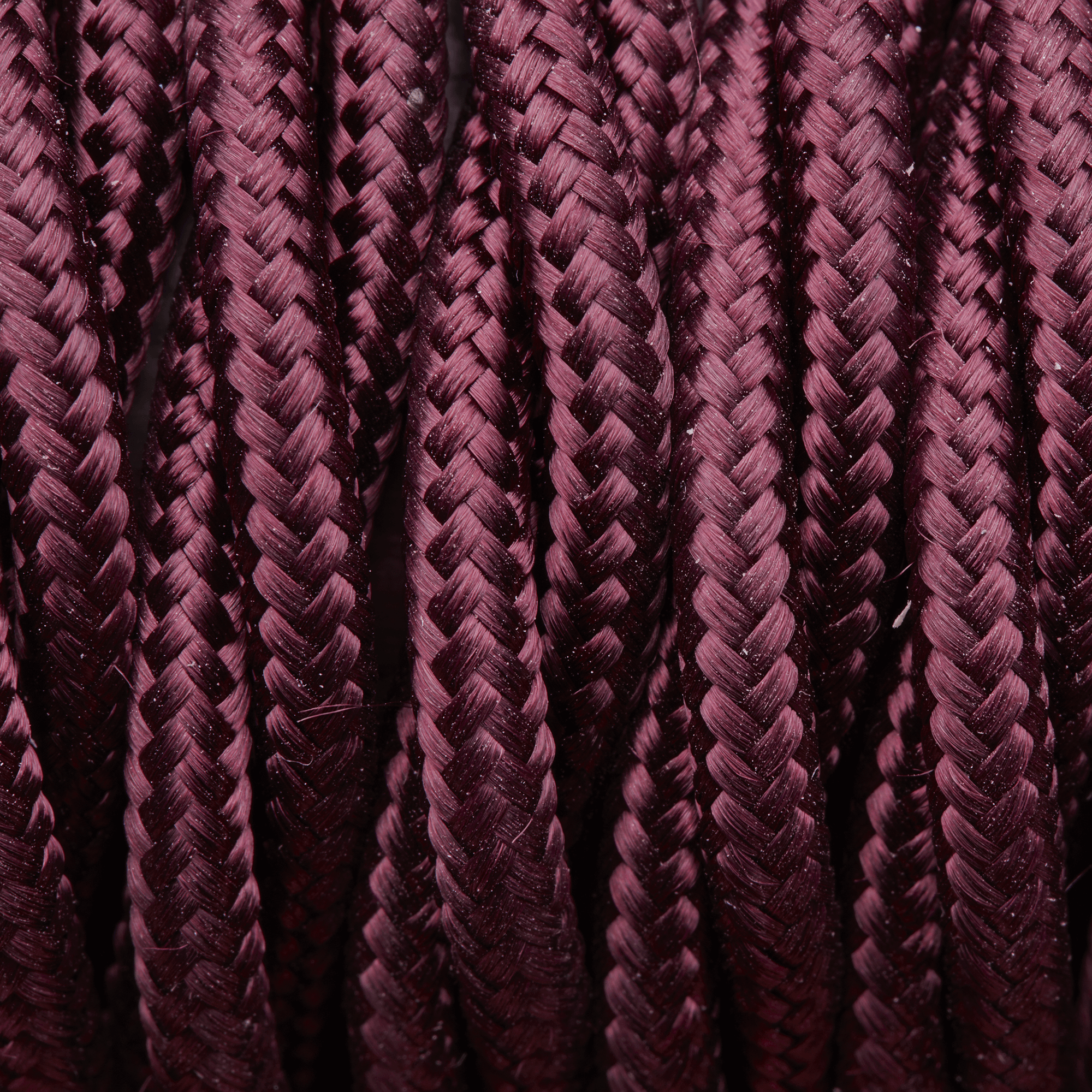 Plum Twisted Fabric Flex - 3 Core Braided Cloth Cable Lighting Wire Industville FL-T-PL